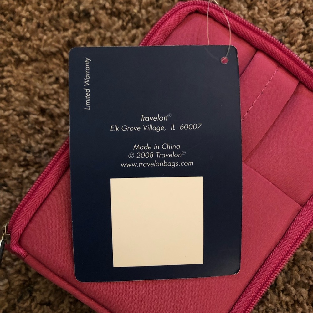Travelon hot pink crossbody / belt purse - Picture 5 of 6